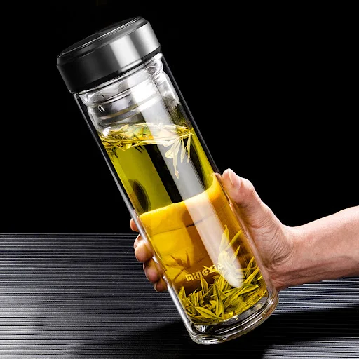 Title 16, Mingxia Double-Layer Glass Mens mug keeps your...