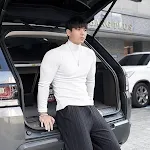 Men's High Neck Long Sleeve Training T-shirt. Provides comfort and performance for your workouts. Perfect for any traini — photo 5