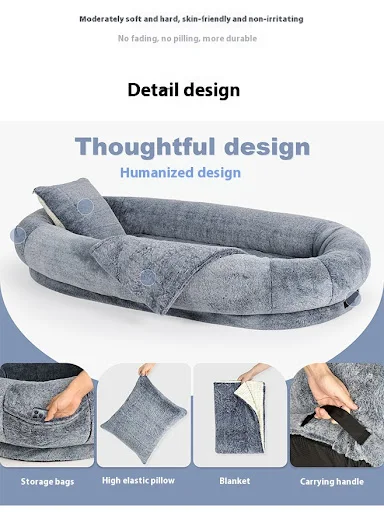 Title 4, Adult Dog Bed Kennel Style Removable and Washab...