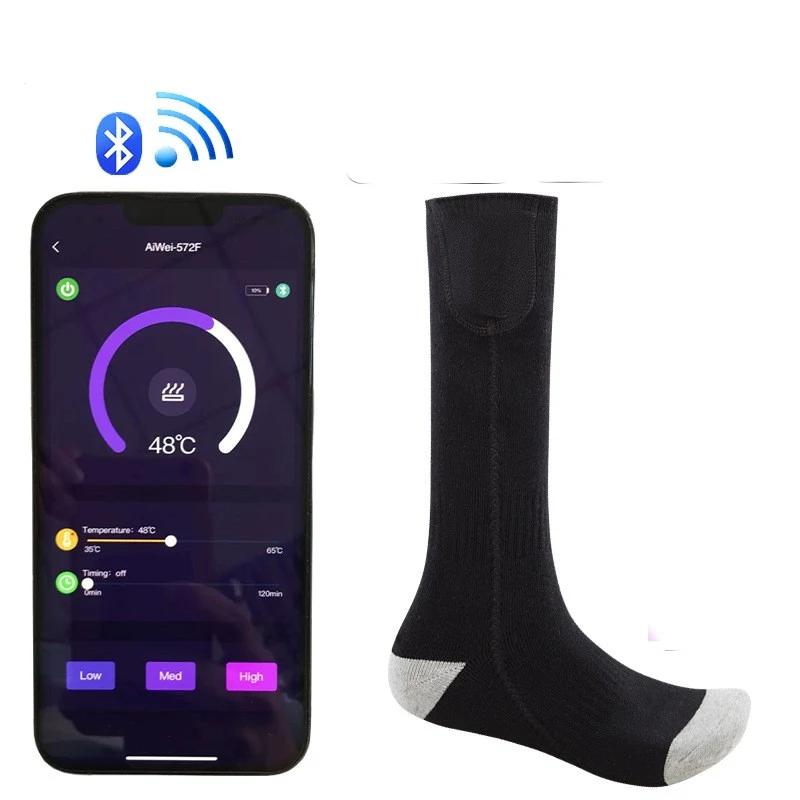 Title 4, Mobile APP Control Winter Heating Athletic Socks