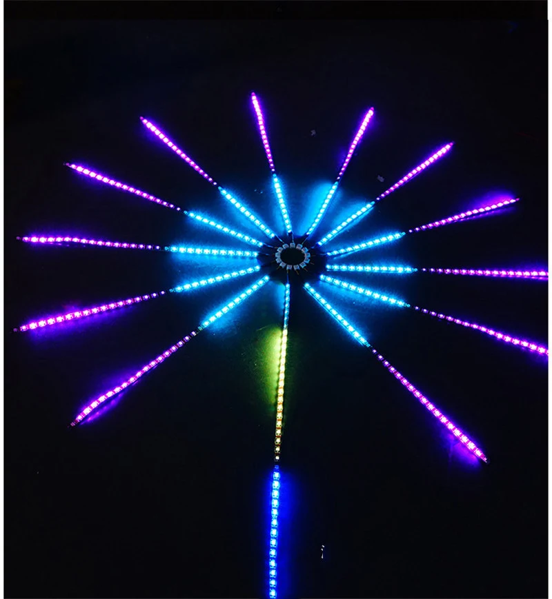 LED Voice-activated Marquee Fireworks Light Full-color Decorative. Create a stunning light display in your home with voi — photo 6
