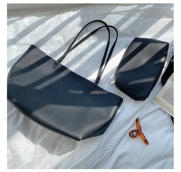 Bolsa Tote Feminina PU Grande Capacidade Ombro Espaçosa e Elegante Ideal para Uso Diário, Trabalho, Compras e Versatilidade — foto 9