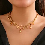 Colar com pingente de vírgula brilhante com design Hip Hop, acessório estiloso para homens e mulheres. Destaque-se na multidão. — foto 4