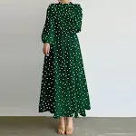 Women's Casual Loose Heart Shape Printed Dress — photo 126