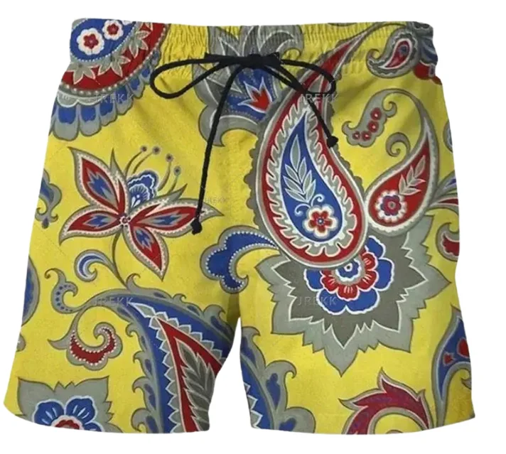 Title 5, Mens Casual Shorts with 3D Digital Print, Euro...