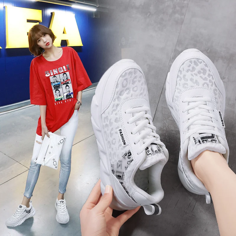 Sapatos femininos de malha respirável, casuais e esportivos. Conforto e frescor para seus pés em atividades diárias e esportivas, perfeitos para o dia a dia. — foto 4