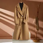 Autumn And Winter New Long Suit Collar Cashmere Coat For Women. Experience luxurious warmth and style in this elegant, l — photo 11