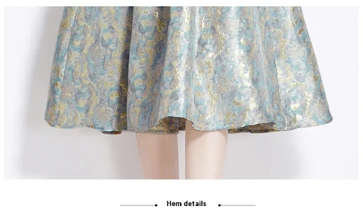 Title 6, High-end Hepburn Style Elegant Long Dress
