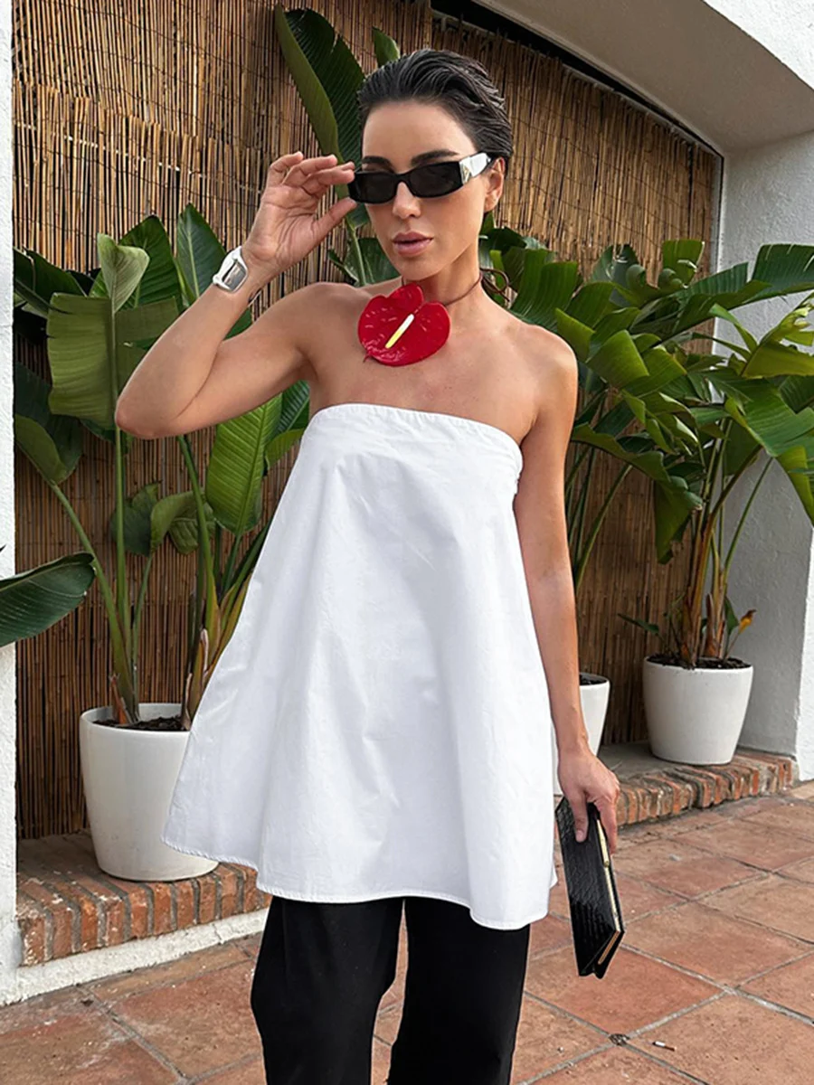 Title 8, Reggiseno bianco gilet piccolo moda donna loose...