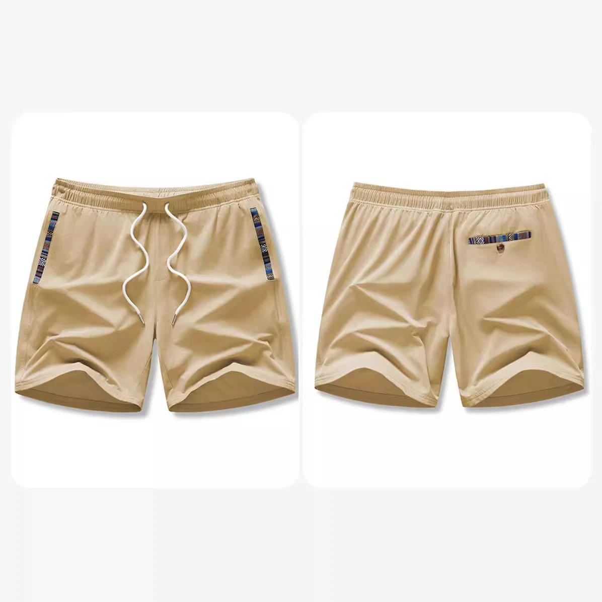 Men's Casual Printed Shorts with Drawstring and Elastic Waist – Offering comfort and style for everyday wear and warm we — photo 4