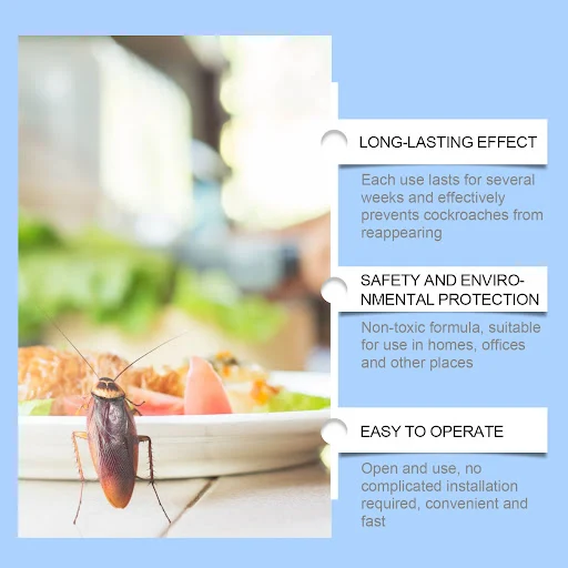 Title 4, Cockroach Bait Stickers for Household Kitchen D...
