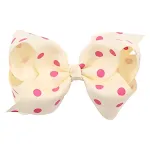 Milk white rose red dots