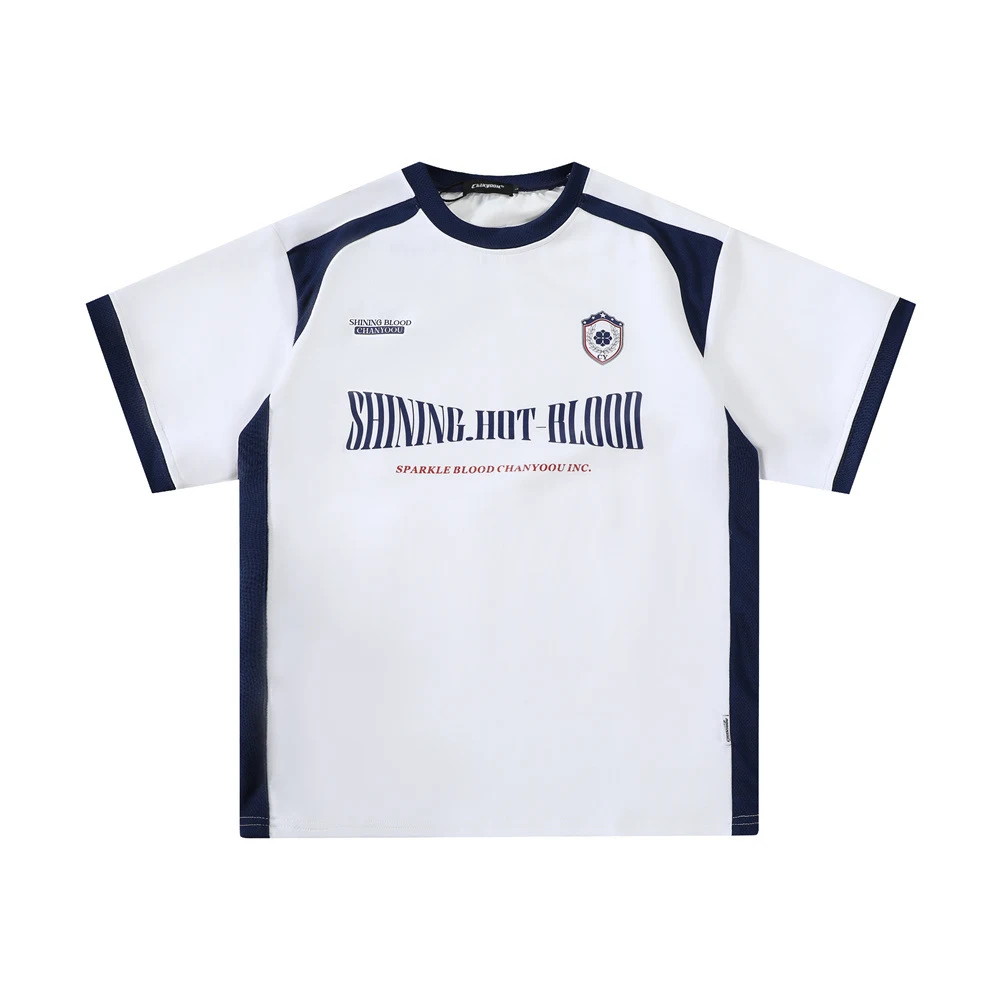 Camiseta Esportiva Masculina Patchwork com Contraste de Cor. Conforto e estilo para treinos e atividades. Perfeita para o seu desempenho. — foto 4