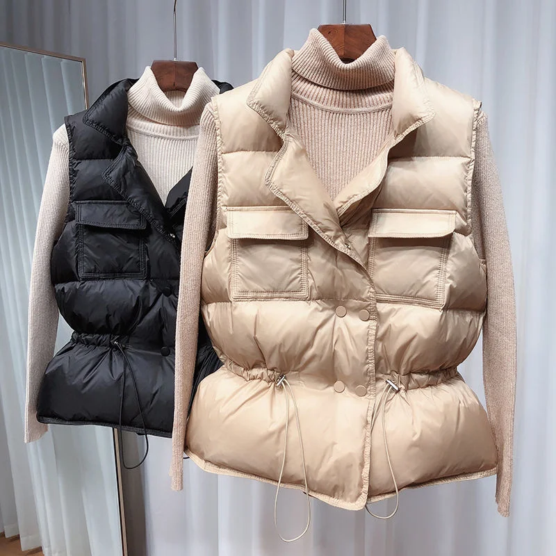 Title 1, Koreaans vest met opstaande kraag, losse taille...