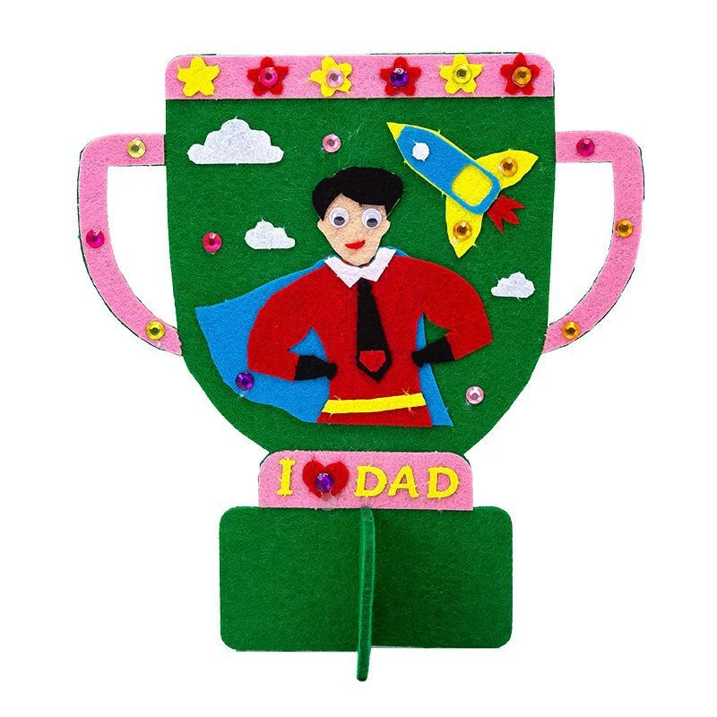 Troféu Dia dos Pais DIY Feito à Mão para Crianças Um presente criativo e personalizado, incentivando a criação e expressando amor. — foto 4