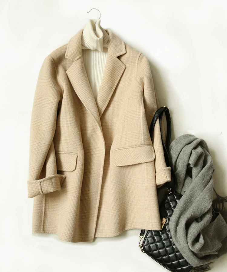 Hand-sewn Double-sided Wool Velvet Coat Ladies Suit Experience luxurious comfort and timeless elegance. A beautifully cr — photo 6