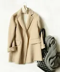 Hand-sewn Double-sided Wool Velvet Coat Ladies Suit Experience luxurious comfort and timeless elegance. A beautifully cr — photo 6
