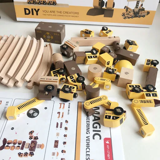 Title 4, Childrens Magnetic Building Blocks Assembling ...