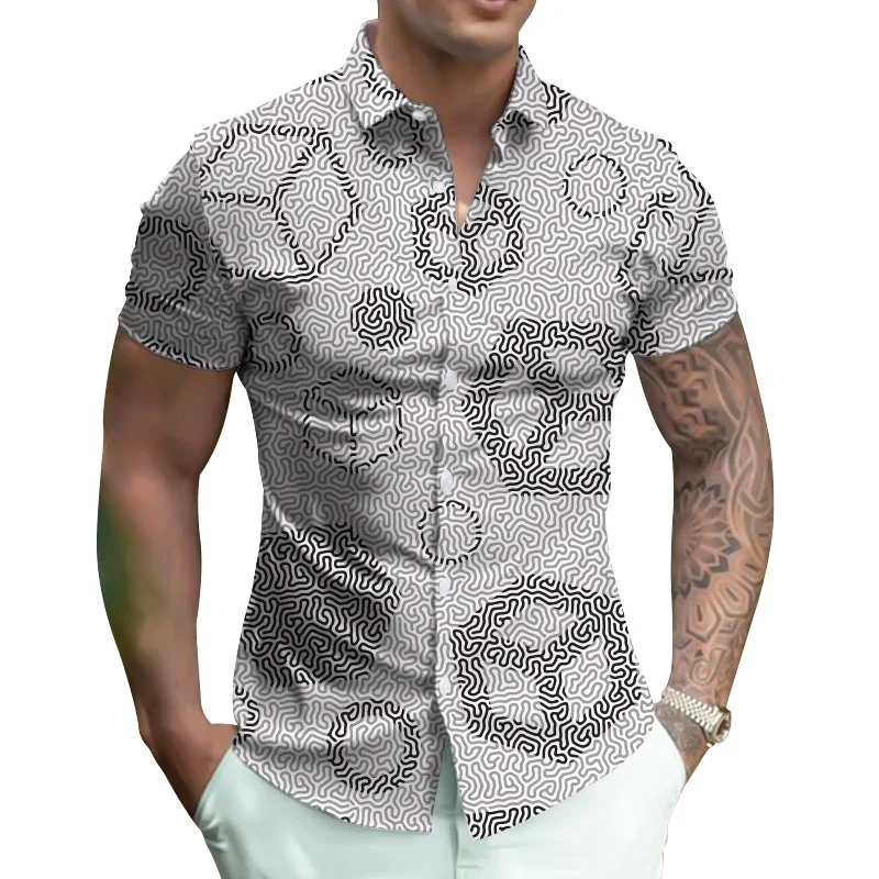 Digital Shirt Oversized Men's Summer Wear Ultimate Comfort and Style Breathable Fabric Relaxed Fit Perfect for Hot Weath — photo 10