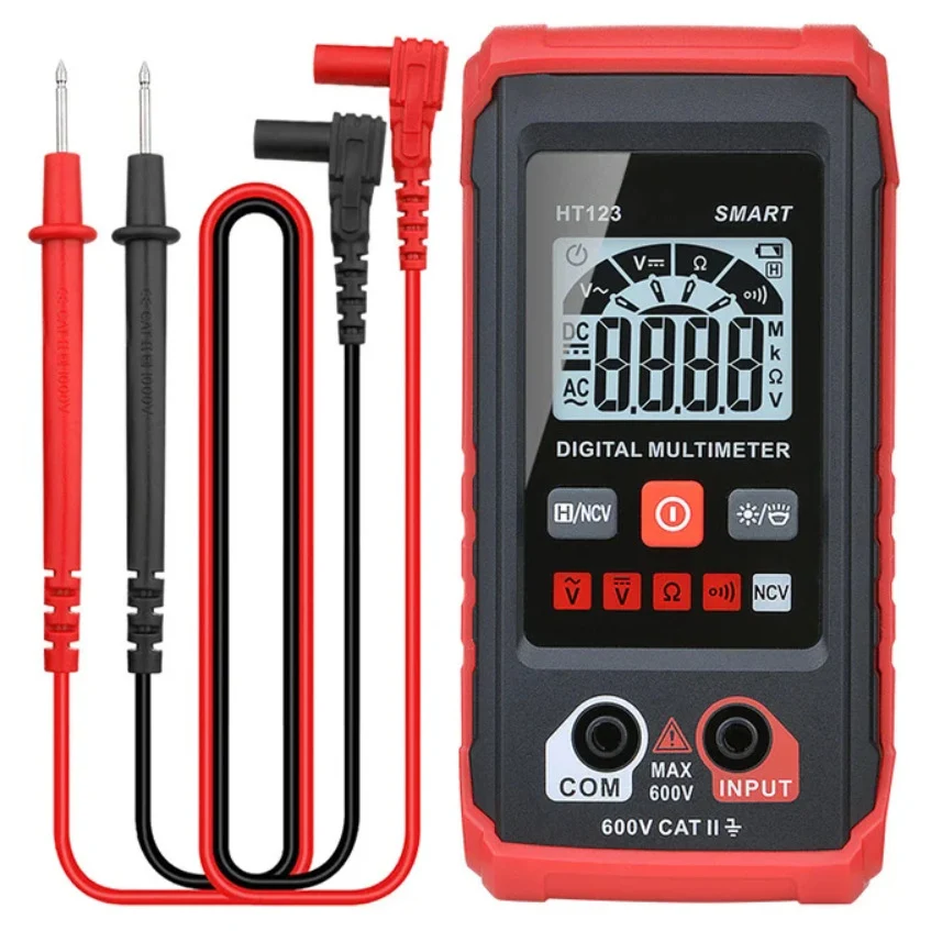 HT123 Automatic Multimeter Intelligent Digital Display. Measures voltage, current, resistance, continuity, and diodes. E — photo 5