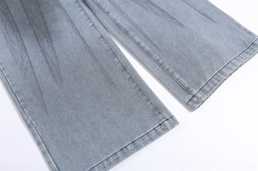 Title 11, Heren Jeans Broek Losse Pasvorm Persoonlijkheid...