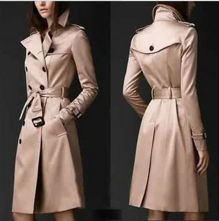 Title 1, Doppelreihiger Trenchcoat für Herren, stilvoll ...