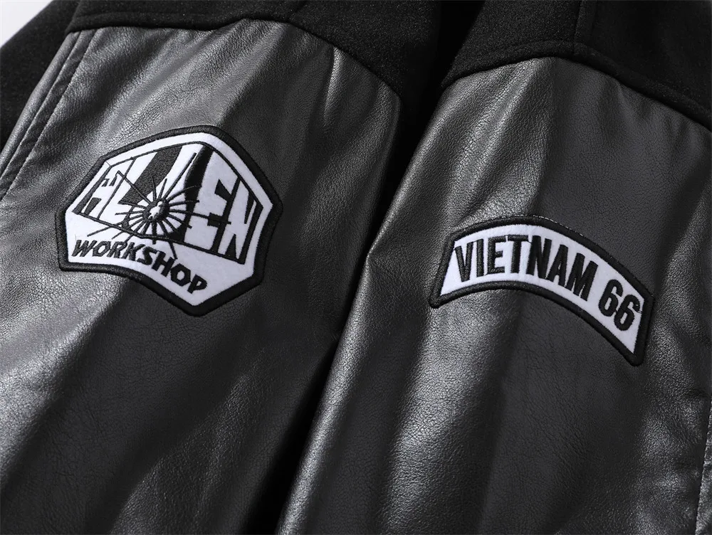 Title 16, Mens Baseball Uniform Jacket with Stitching PU...