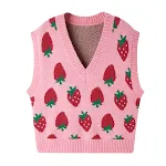 Women's Loose Sweater Vest Spring New V-neck Sweater Vest. Sweet inner wear blouse, perfect for layering and a comfortab — photo 11