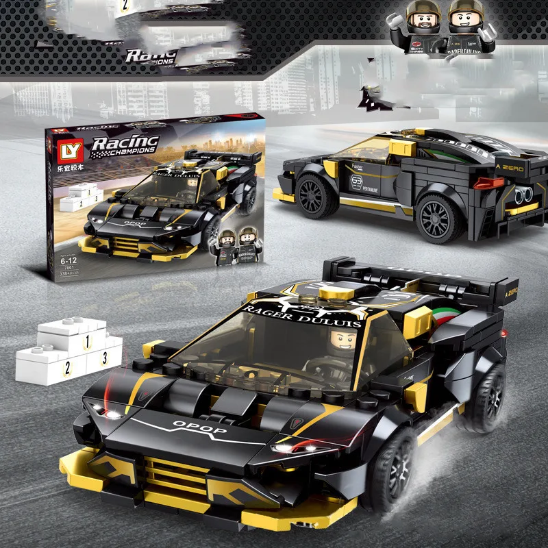 Title 4, Carro de corrida para montar Blocos de construç...
