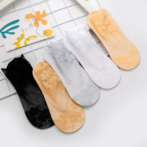 Title 2, Invisible Shallow Mouth Thin Lace Socks Lace Socks