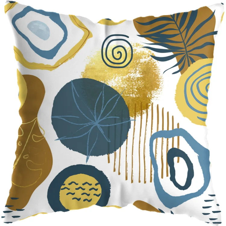 Capa de almofada de planta tropical para sofá da sala de estar, transforme seu ambiente com um toque natural e elegante. — foto 19