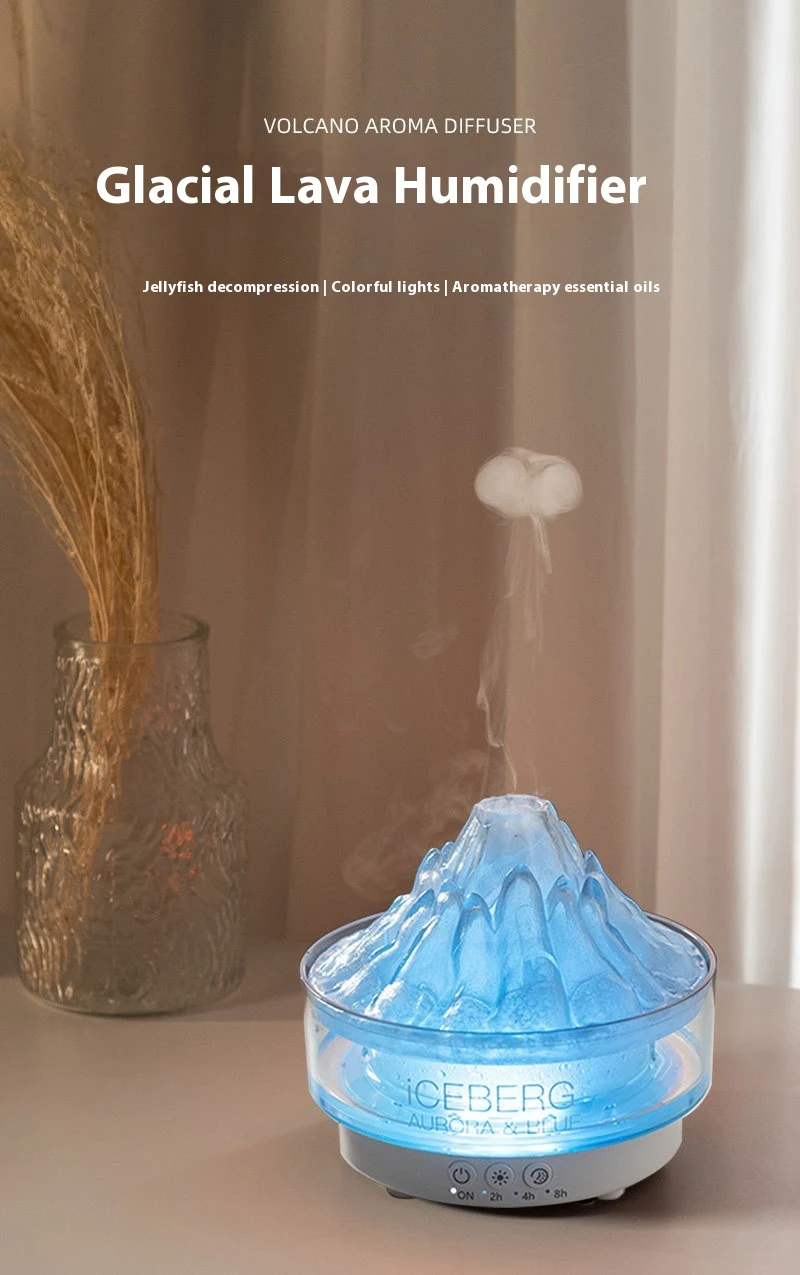 Title 1, Glacier Lava Humidifier Household USB, Colorful...