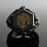 Anéis decorativos entalhados personalizados exclusivos, presente especial. Designs sob medida para um toque elegante e pessoal. — foto 1