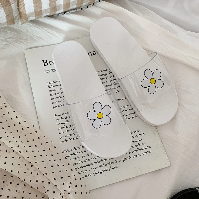 Title 6, Flower word beach sandals and slippers for ulti...