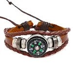 Pulseira de couro de miçangas simples — foto 2