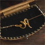 Corrente de clavícula artística retrô de alta qualidade. Adicione um toque vintage e elegante ao seu visual, perfeita para realçar qualquer roupa. — foto 2
