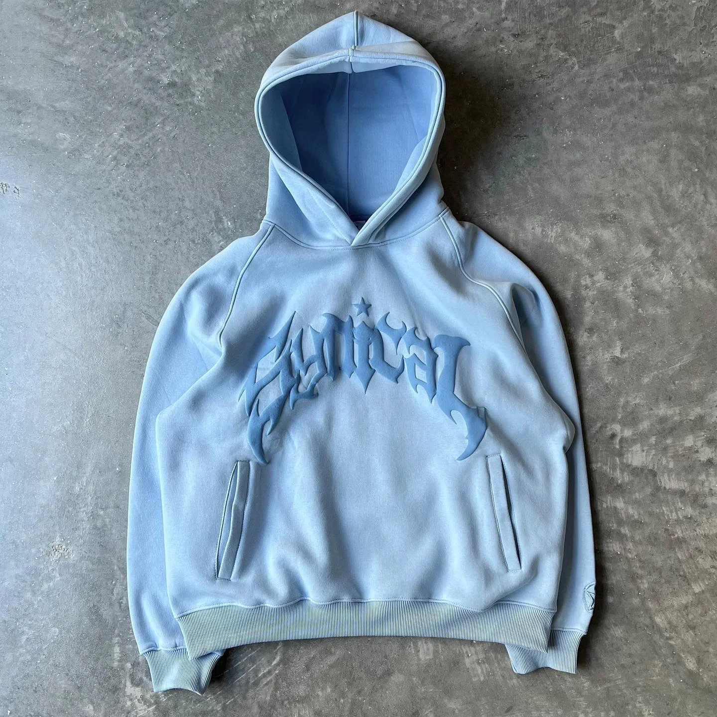 Moletom com zíper vintage americano, estampa gótica XINGX, jaqueta casual masculina moderna, estilo despojado e confortável para o dia a dia. — foto 9