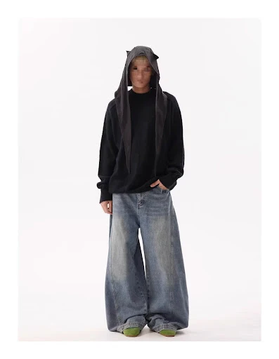 Title 12, Retro Distressed Loose High Street American Jea...