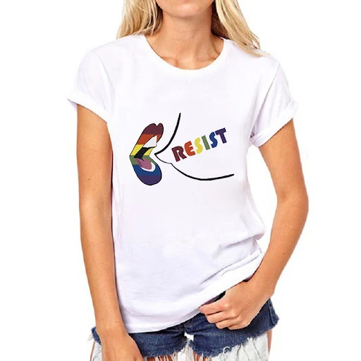 Title 4, Gay kısa kollu tişört Respect Trans. Gururunu v...