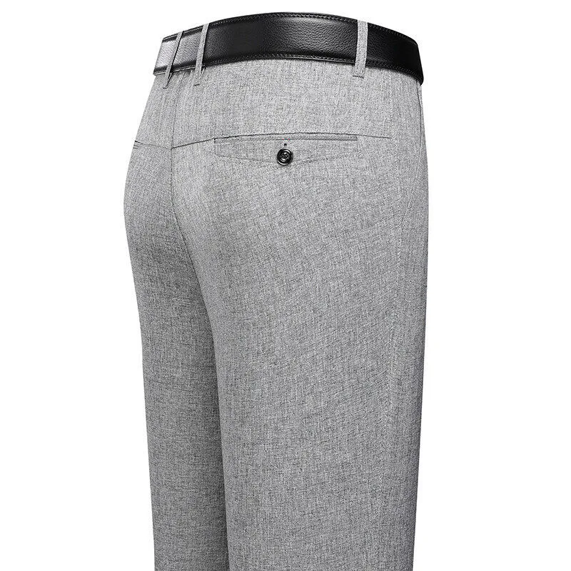 Calças Casuais Masculinas de Stretch Primavera/Outono para Meia-Idade e Idosos Conforto e Flexibilidade Ideal para Uso Diário e Atividades Leves — foto 7