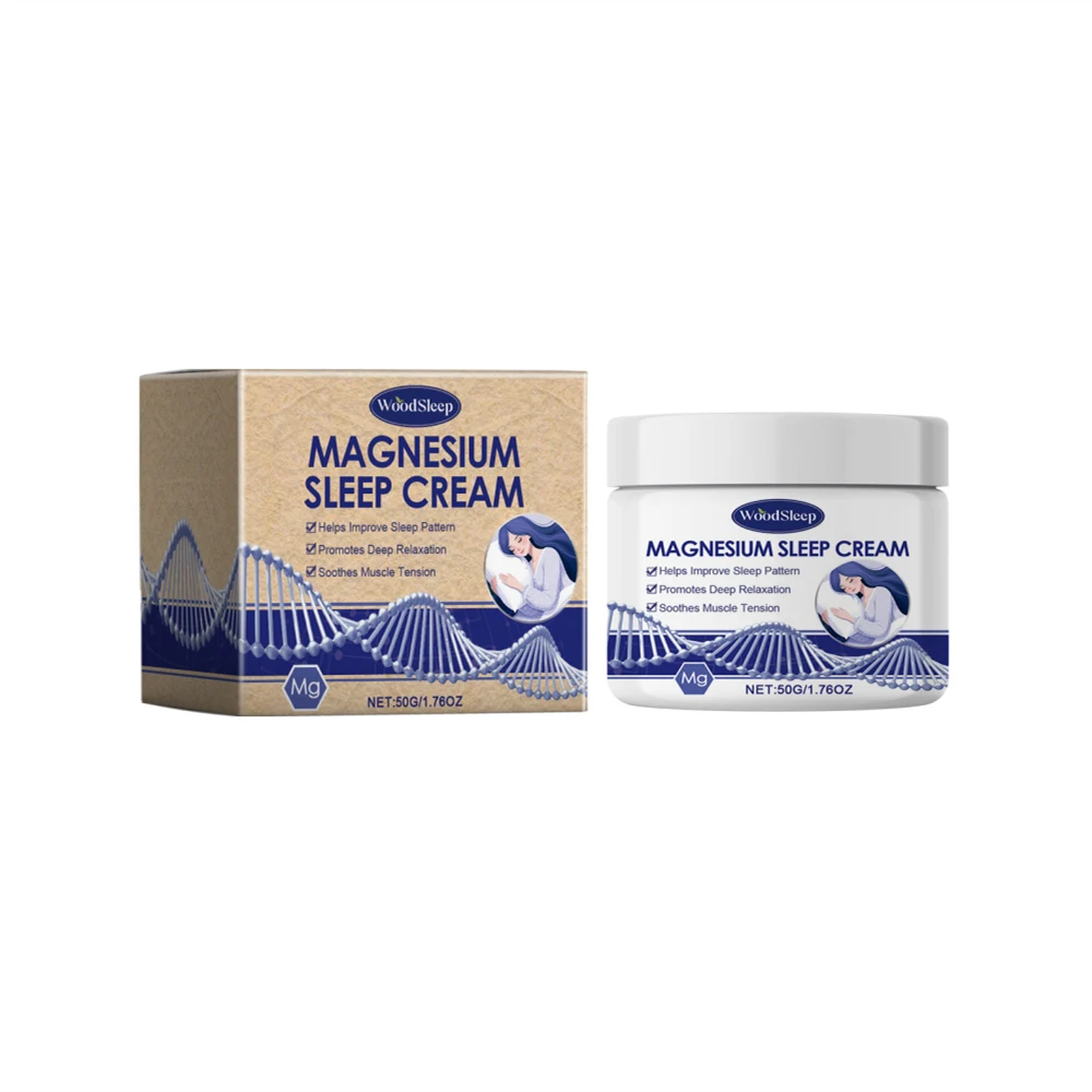 Magnesium Verzachtende Crème Verzorgende Lotion Kalmeert de Huid Ontspant Spieren en Bevordert Ontspanning Diepe Hydratatie Stressvermindering — foto 1