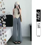 Calças femininas de perna larga Ice Silk finas e soltas casuais. Leves e confortáveis para o dia a dia. Perfeitas para um visual relaxado e fresco. — foto 10