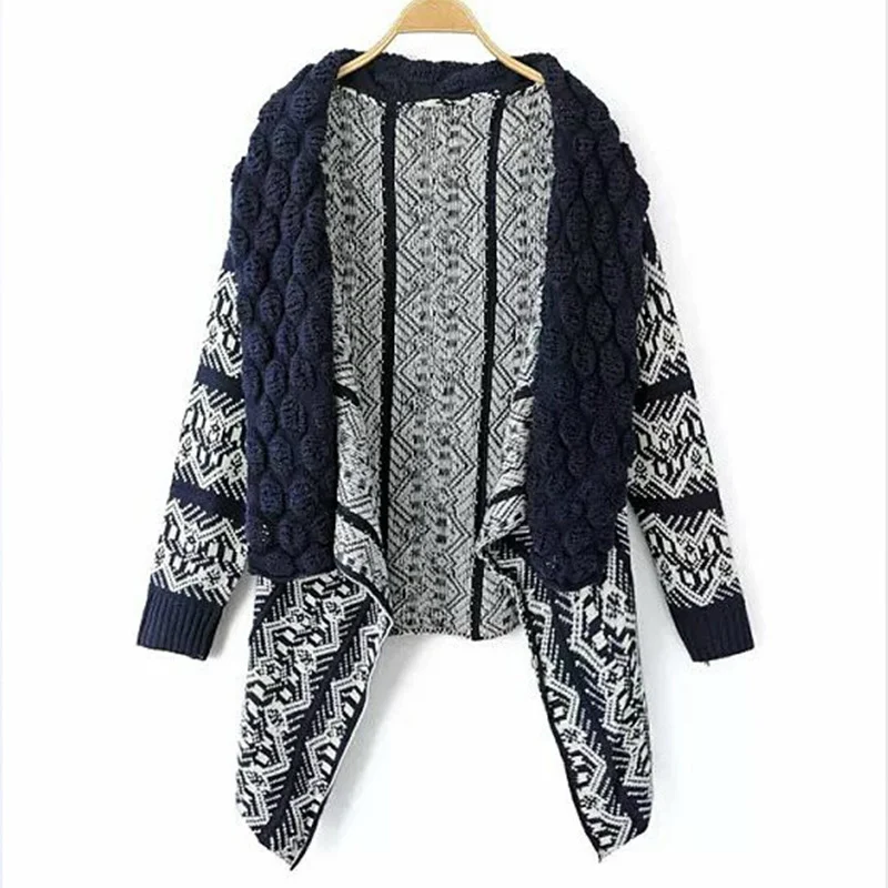 Title 4, Damen-Pullover mit lockerem modischem geometris...