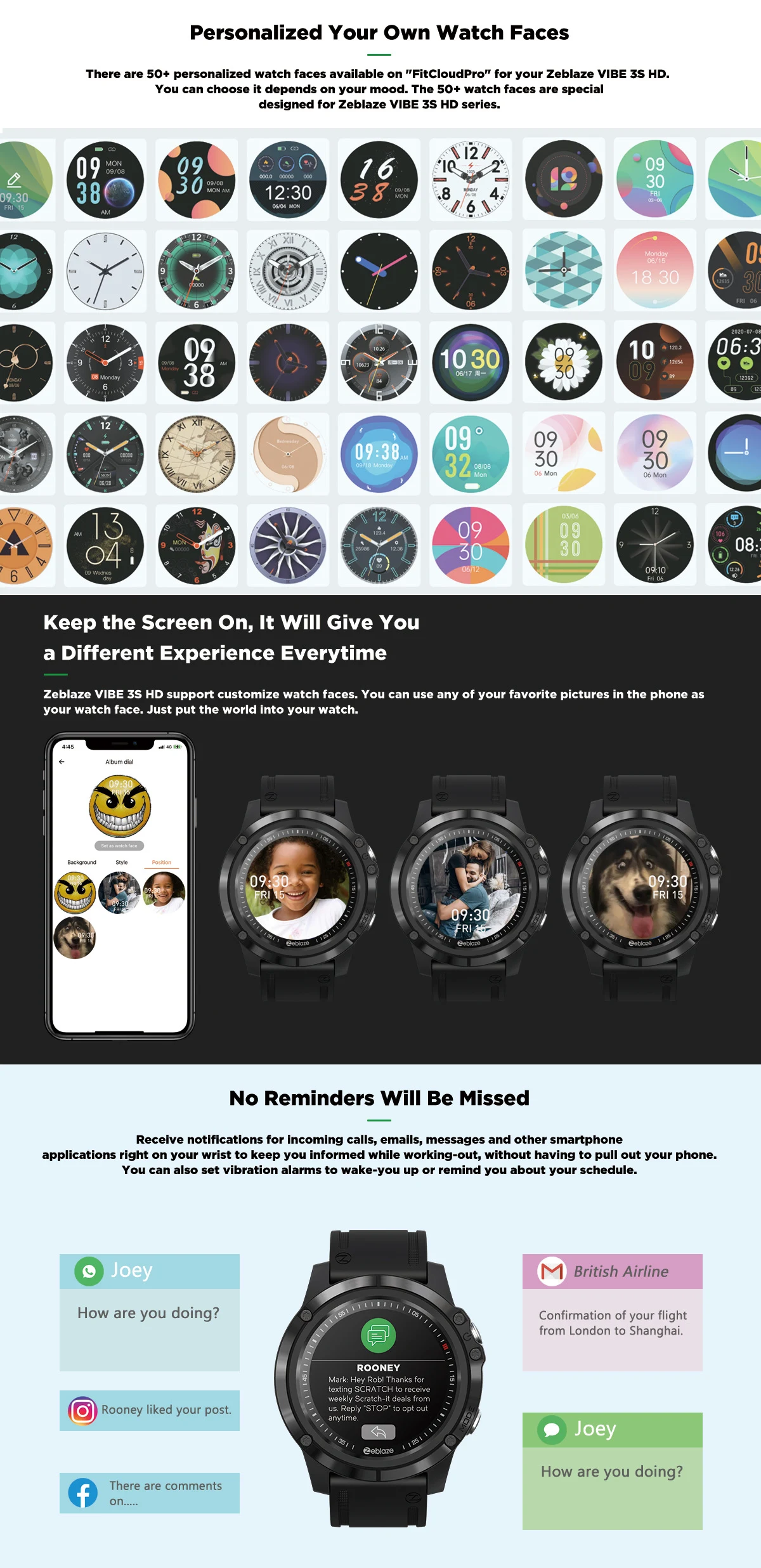Title 3, 3S HD Monitoring Full Touch Screen Smart Watch ...