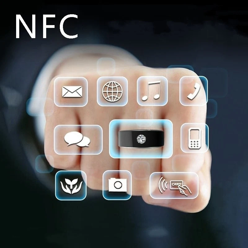 Anel Inteligente Multifuncional NFC Aproxime e simplifique. Pagamentos, acesso a dispositivos, e mais. Tecnologia NFC na ponta dos seus dedos. A vida inteligente. — foto 4