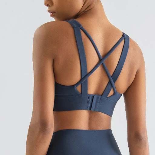 Title 3, Fixed Cushion Running Sports Bra, shock absorbi...