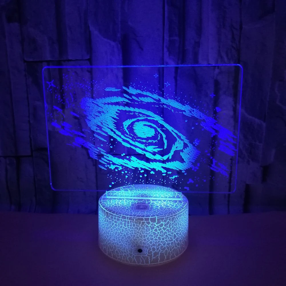 Title 2, Universe 3D Small Night Lamp with colorful visu...