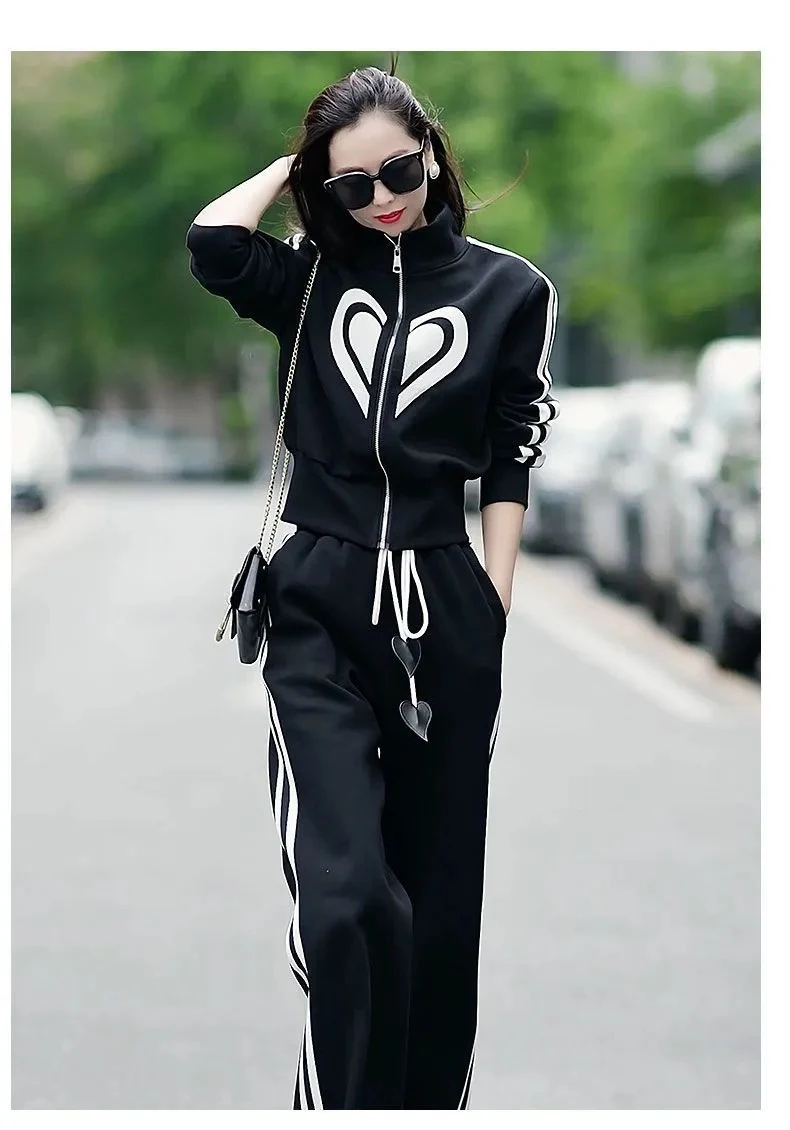 Title 6, Womens Versatile Casual Printed Sports Suit