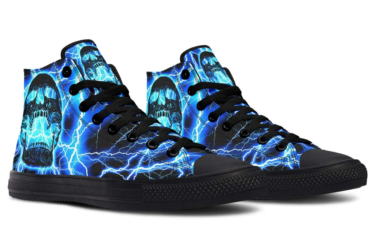 Title 8, Zapatillas altas de lona estampadas para pareja...