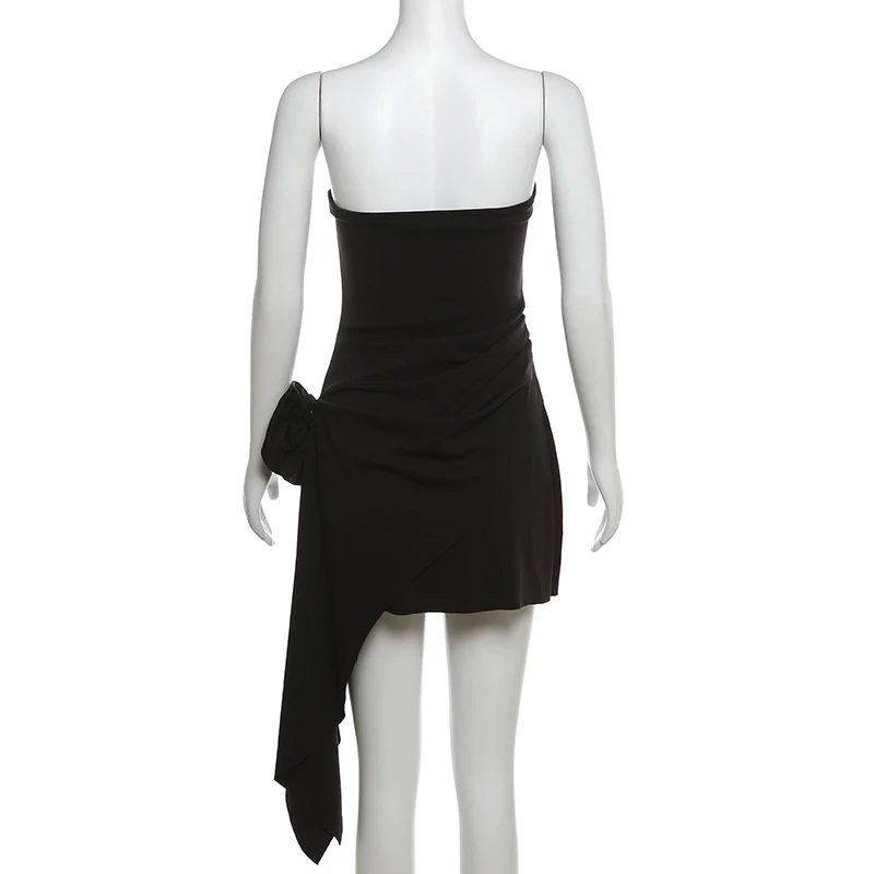 Title 22, Womens Fashion Flower Backless Tube Top Dress ...